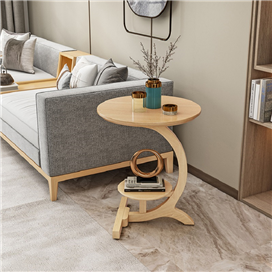 Side Table with Shelf